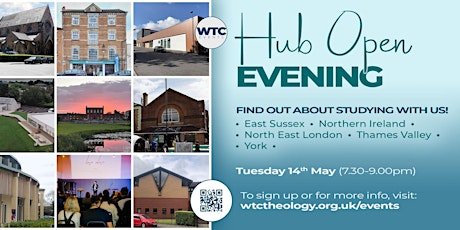 Tuesday Hub Open Evening - E.Sussex, N.Ireland, N.Lon, Thames Valley, York primary image