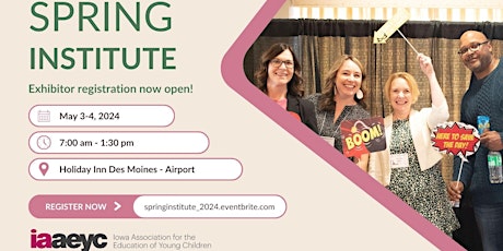 Spring Institute 2024 Exhibitor Registration