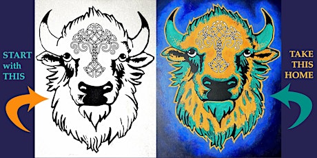 Celtic Bison Head Paint n Sip Party primary image