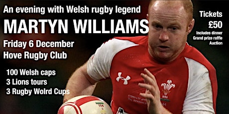 An evening with Martyn Williams, Welsh rugby legend primary image