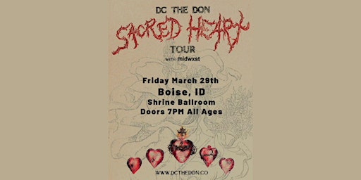 DC The Don - Sacred Heart Tour + Midwxst primary image