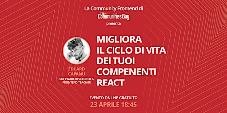 Immagine principale di Migliora il Ciclo di Vita dei tuoi Componenti React・Frontend TCB 2 