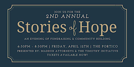 Primaire afbeelding van 2nd Annual Stories of Hope