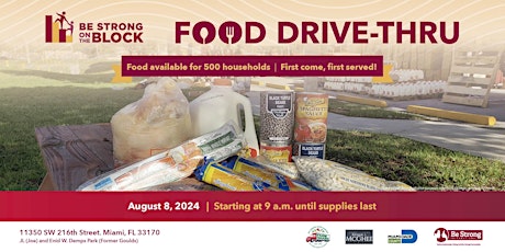 Be Strong International's August Food Drive 2024