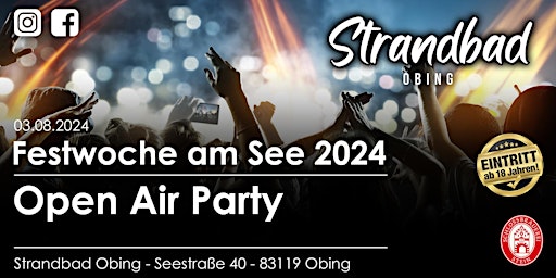 Hauptbild für Open Air Party - Festwoche am See 2024