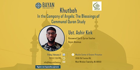 Khutbah with Ustadh Ashir Kirk at MCGP primary image