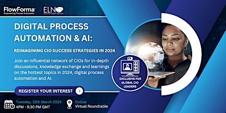 Digital Process Automation & AI: Reimagining CIO Success Strategies in 2024 primary image