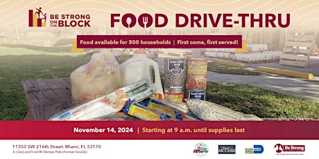 Be Strong International's November Food Drive 2024