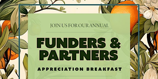 Primaire afbeelding van 2024 Funders & Partners Appreciation Breakfast