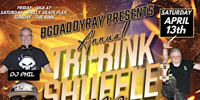 Imagem principal do evento Annual Tri-Rink Shuffle Sk8 Main Event Presented by BgDaddyRay