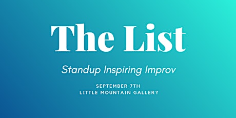 The List: Standup & Improv primary image