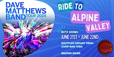 CAMP BAR- DMB Shuttle to Alpine (FRIDAY) primary image