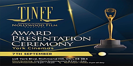 TINFF2019 AWARD PRESENTATION CEREMONY:(A RED CARPET EVENT) primary image