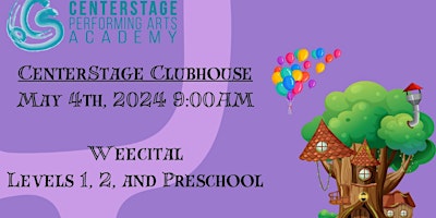 Primaire afbeelding van Weecital 2024 - CenterStage Clubhouse - CenterStage PAA -  Saturday 9:00 AM