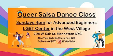 Queer Salsa Classes for Advanced Beginners on Sundays