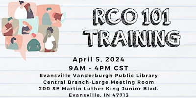 RCO 101 FREE In Person Training