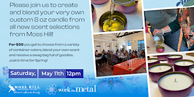 Imagem principal de Custom Candle Making Workshop with Moss Hill