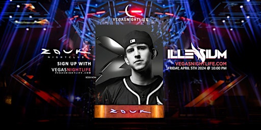 Imagen principal de Illenium | Zouk Nightclub Party Friday Las Vegas