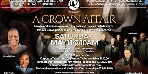 Imagen principal de Annual FAITH AND FELLOWSHIP LUNCHEON - A Crown Affair