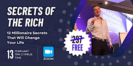 Secrets of The Rich - 12 Millionaire Secrets That Will Change Your Life primary image