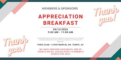 Members Past & Present Appreciation Breakfast