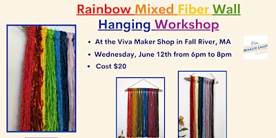 Imagem principal do evento Rainbow Mixed Fiber Wall Hanging Workshop