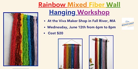 Rainbow Mixed Fiber Wall Hanging Workshop
