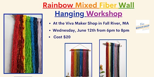 Rainbow Mixed Fiber Wall Hanging Workshop primary image