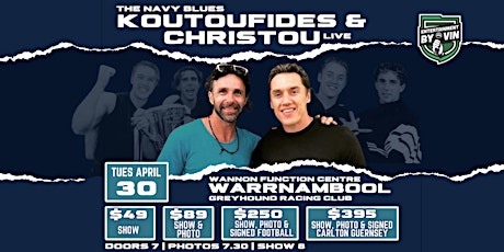 Primaire afbeelding van The Navy Blues 'Koutoufides & Christou' LIVE!