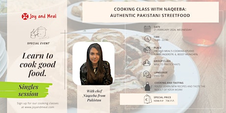 Hauptbild für (English) Singles Cooking class: authentic Pakistani street food