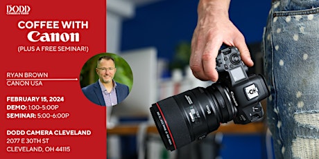 Come Have Coffee with Canon! (Plus a free seminar) primary image