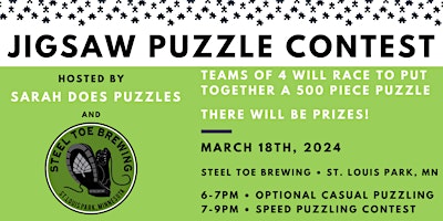Hauptbild für Steel Toe Brewing Jigsaw Puzzle Contest
