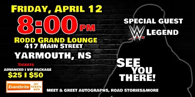 Imagem principal de LEGENDS OF WRESTLING TOUR LIVE in YARMOUTH, NS