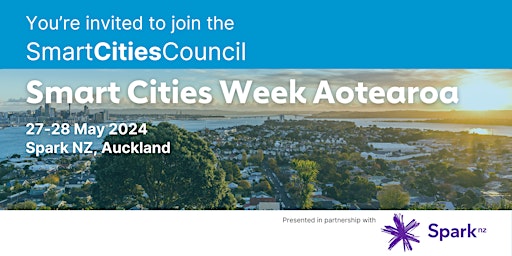 Imagem principal do evento Smart Cities Week Aotearoa