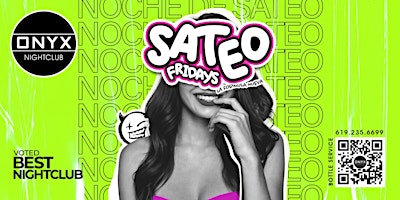 Primaire afbeelding van Sateo Fridays at Onyx Nightclub | May 10th Event