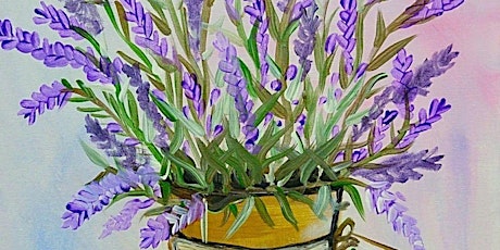IN-STUDIO CLASS  Potted Lavender Tues. March 26th 6:30pm $35 primary image