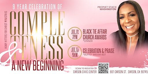 Primaire afbeelding van HHFC Ministry 9 Year Celebration Of Completeness & A New Beginning