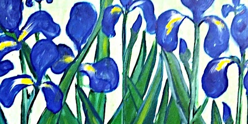 Hauptbild für IN-STUDIO CLASS  Irises Sun March 31st 1:30pm $35