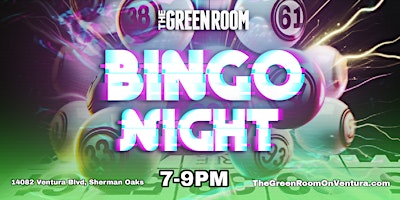 Imagem principal do evento The Green Room: Bingo Night!