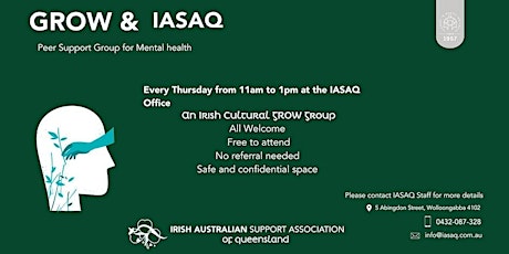 IASAQ and GROW | An Irish Cultural Peer Support Group primary image