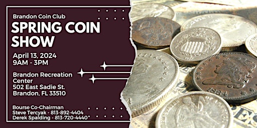 Primaire afbeelding van Brandon Coin Club Coin Show-April 2024