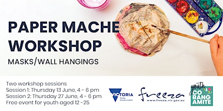 Hauptbild für Paper Mache Workshop (Free) - Two sessions