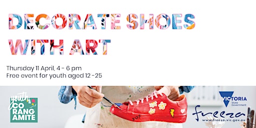 Imagem principal do evento Decorating Shoes with Art Workshop (Free)