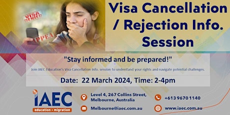 Visa Cancellation info session