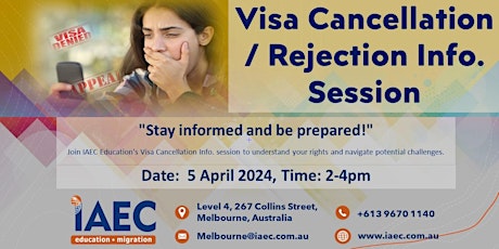 Visa Cancellation info session