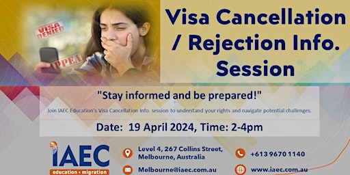 Immagine principale di Visa Cancellation info session 