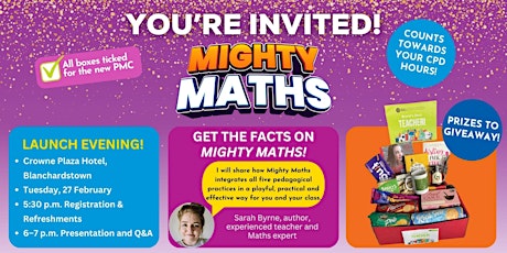 Imagem principal de Gill Education: DUBLIN ‘Mighty Maths’ New Primary Maths Programme