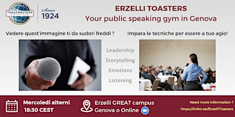 Imagen principal de Public Speaking con metodo Toastmasters a Genova