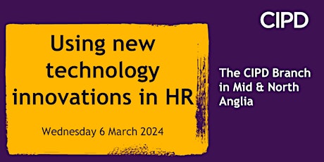 Using new technology innovations in HR - A thought-leadership event at ARU primary image