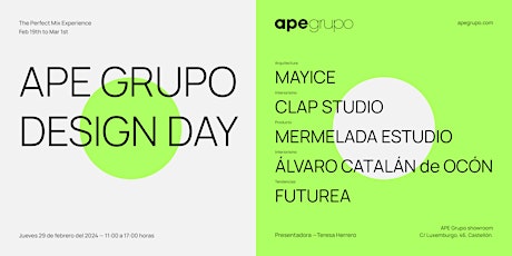 Imagen principal de APE Grupo Design Day | The Perfect Mix Experience